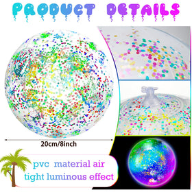 Meooeck glitter confetti ball adds sparkle to beach and pool play