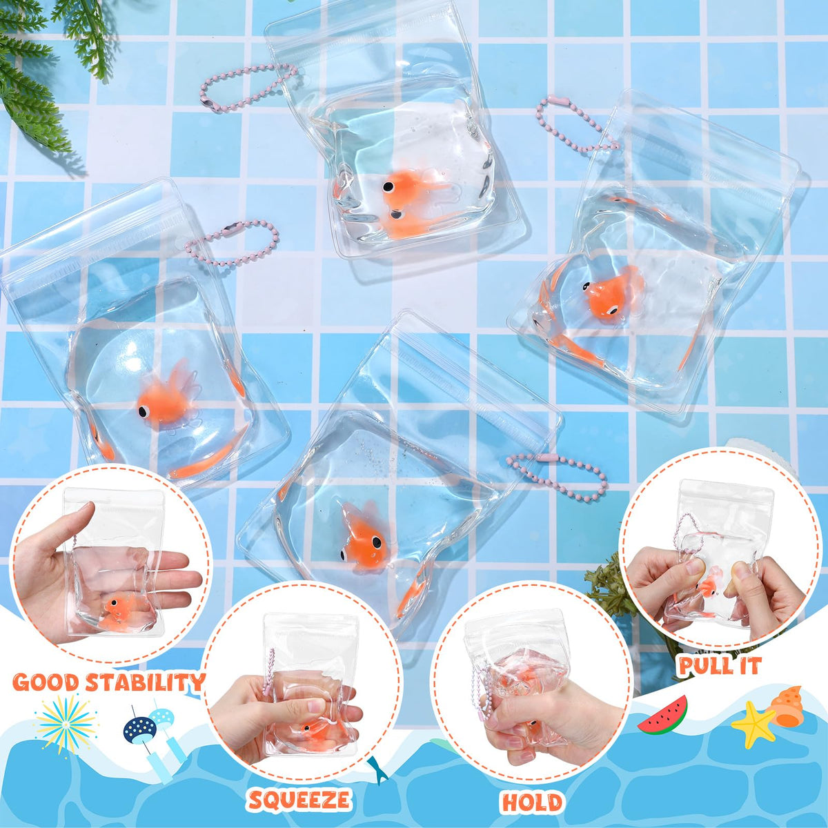 Meooeck fidget toy goldfish for focus and calm at work
