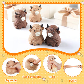 Meooeck Highland Cow stress balls used as prizes to add playful incentive