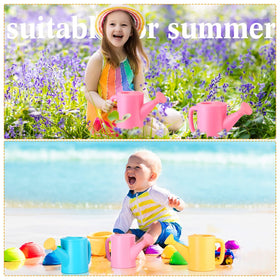 Meooeck set of 6 kids watering cans supports diverse play at home and outdoors.