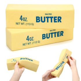 Meooeck oversized butter squeeze 2pcs on desk for stress relief and playful decor.