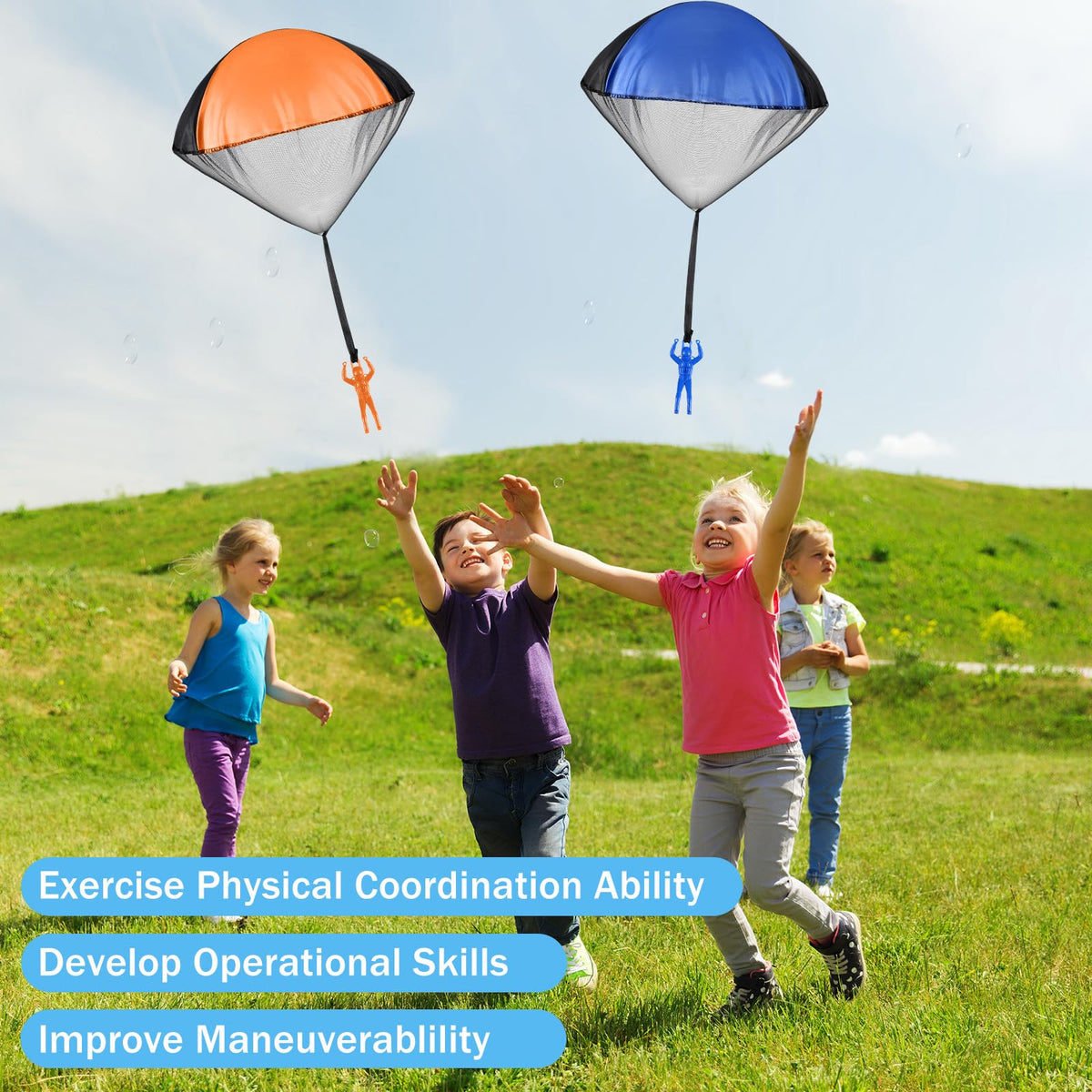 Meooeck parachute toy green – active backyard exploration