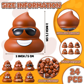 Meooeck poop stress ball with different expressions for playful fidgeting.