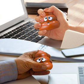 Meooeck poop stress ball makes a versatile gift or prize for events.