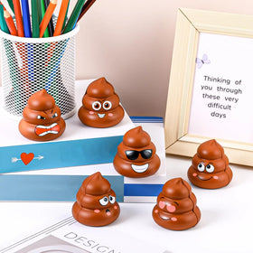 Meooeck pocket-size poop stress ball fits in pocket for on-the-go calm.