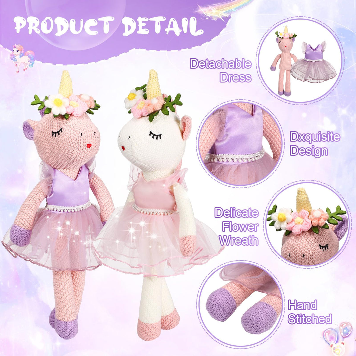 Dress with pearls on Meooeck plush for dress-up fun