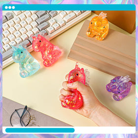 Meooeck unicorn office desk accessory keeps hands busy during work breaks.