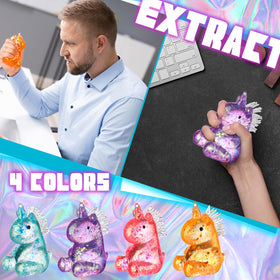 Meooeck unicorn stocking stuffer gift offers small soothing toys for holidays.