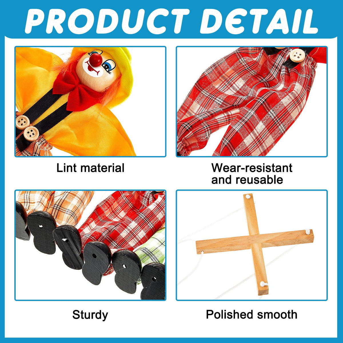 Meooeck wooden puppet in action enhances dexterity during pretend play