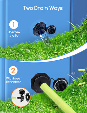 Meowant foldable dog pool with non-slip bottom to prevent slips.