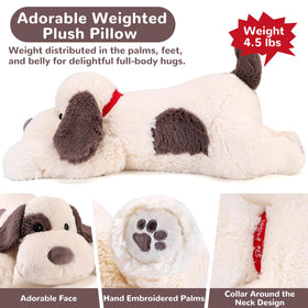 Meowtastic bedtime companion weighted plush pillow supports relaxation.