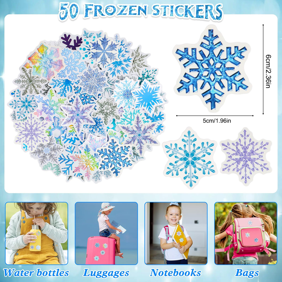Mepmela Frozen rings add playful accessories for celebrations.