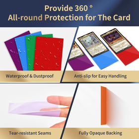 MEQHUO durable polypropylene sleeves guard cards from dust and moisture