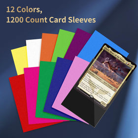 MEQHUO matte-back, crystal-front sleeves for glare-free card viewing