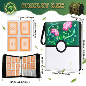 MERATIA trading card binder interior pages reveal 9-pocket layout for organized storage.
