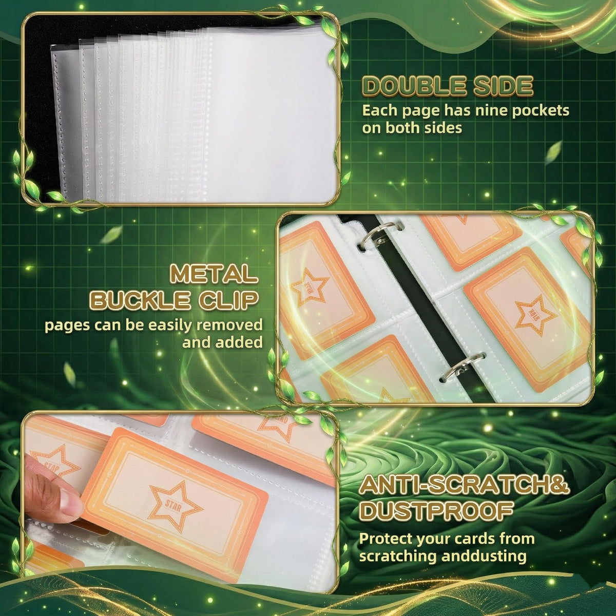 MERATIA waterproof PU leather cover emphasizes durability and card protection.