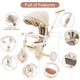 Merax 3-point harness keeps young riders secure during adventures