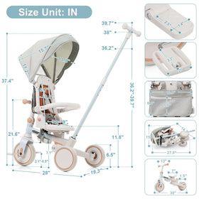 Merax aircraft-grade aluminum frame delivers durability and light handling.