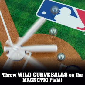 MLB Slammin' Sluggers magnetic pitching system delivers fast and curve pitches