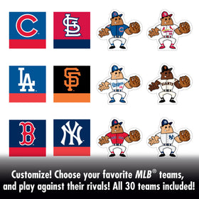 Over 200 player pieces and team banners personalize team matchups