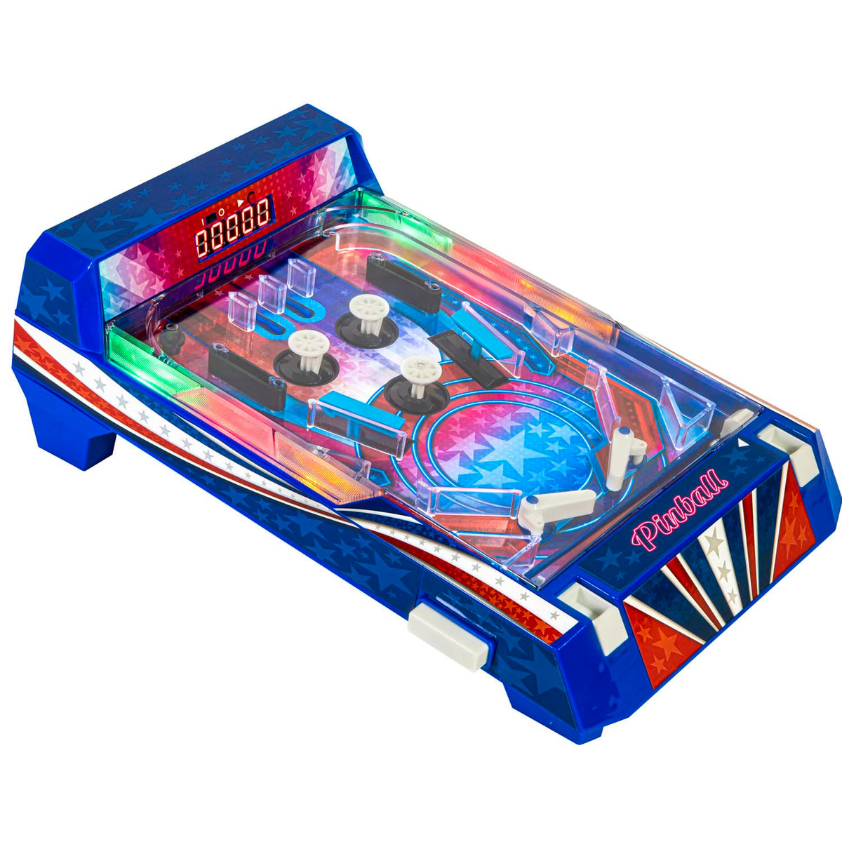 Merchant Ambassador Retro Arcade Electronic Pinball LED lighting highlighting milestones during play.