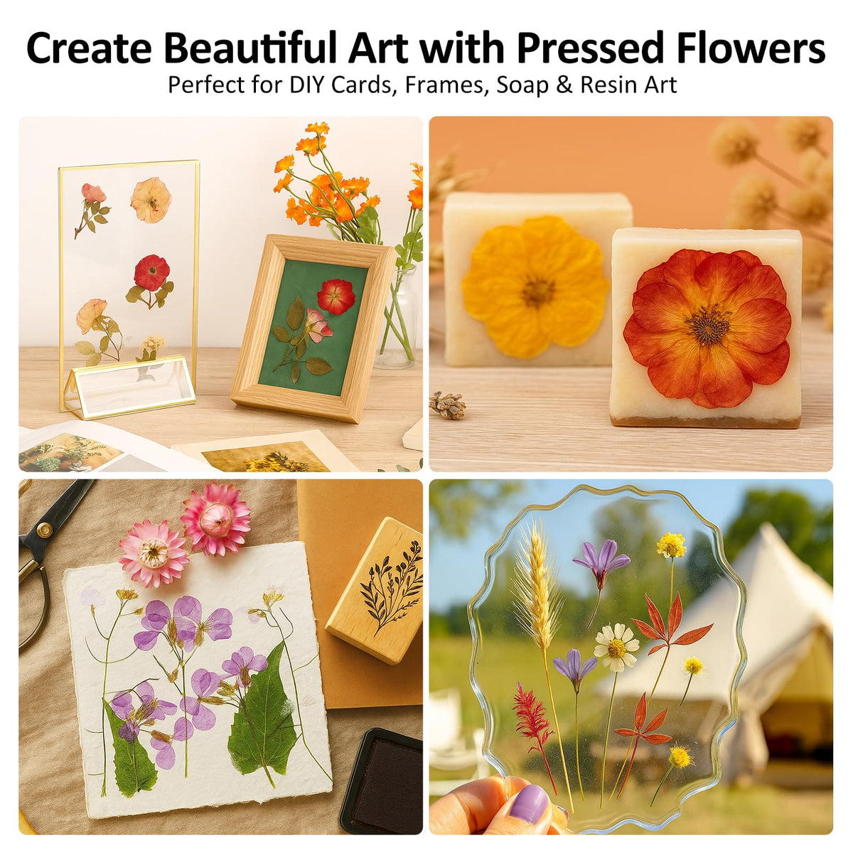 MeRGBWLife wooden plates provide durable, even pressure for flat pressed flowers