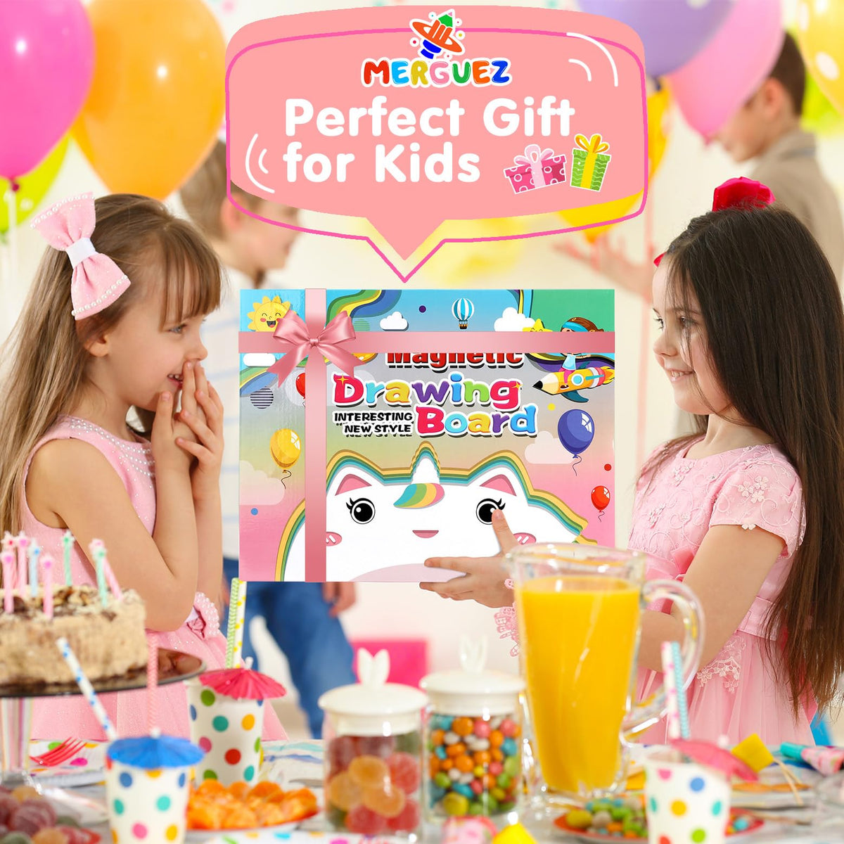 MERGUEZ safe ABS material offers a durable, non-toxic toy for toddlers.