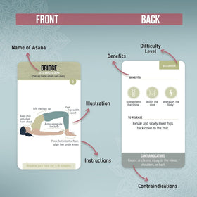 Merka Yoga Cards in use by a practitioner during a session