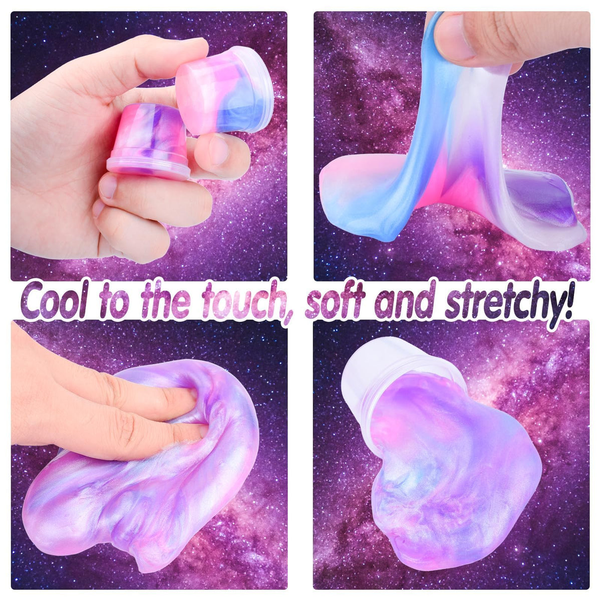 MermaidSlime bulk mini slime cups ready for group activities and celebrations