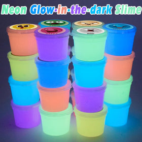 MERMAIDSLIME light blue galaxy slime glows under light for glow play