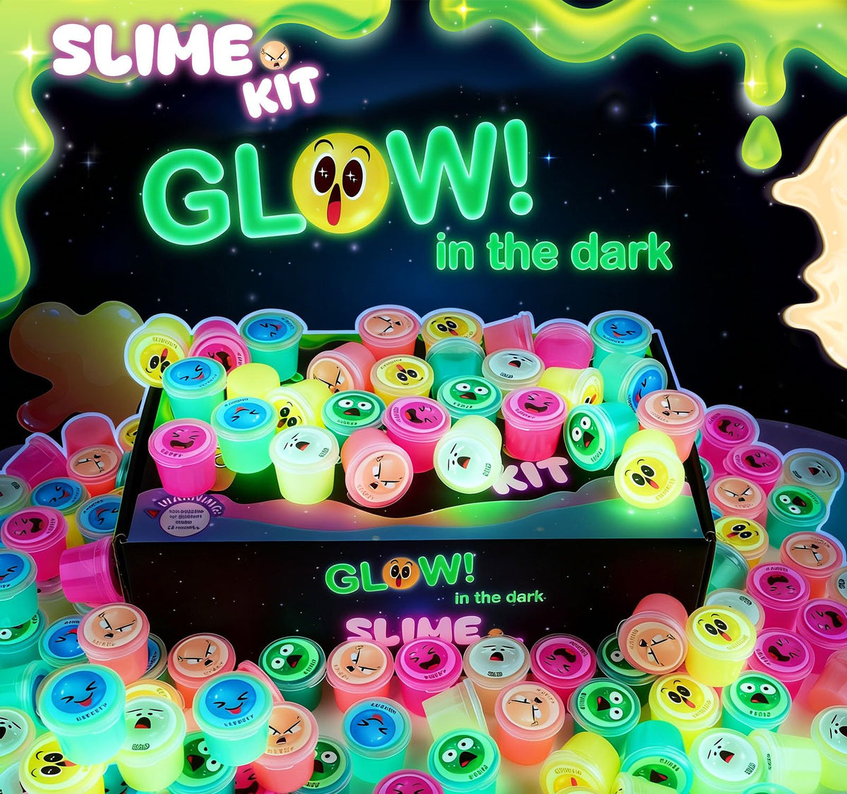 MERMAIDSLIME orange galaxy slime sparks creative sensory play