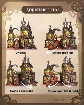 Merrifete Steampunk Train Station gift-ready-packaging signals ready-to-gift presentation