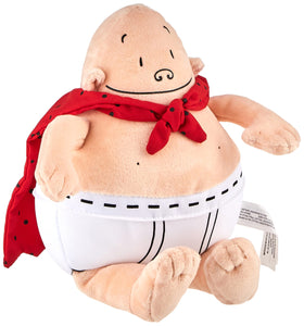 MerryMakers Captain Underpants soft superhero toy 10-inch for cozy reading and imaginative play.
