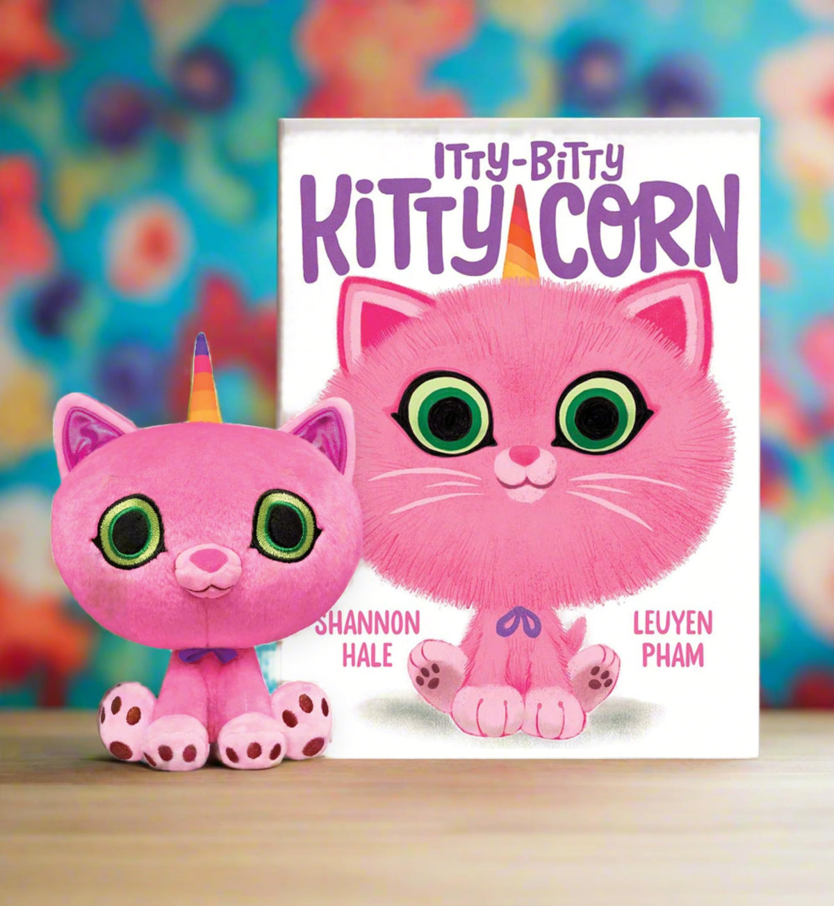MerryMakers Kitty-Corn doll with embroidered eyes invites gentle, comforting pretend adventures.