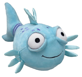 MerryMakers Pout-Pout Fish plush doll full-body view, soft and kid-friendly.