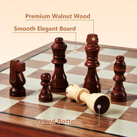 MerryPony magnetic chess pieces stay in place for focused gameplay on the go.