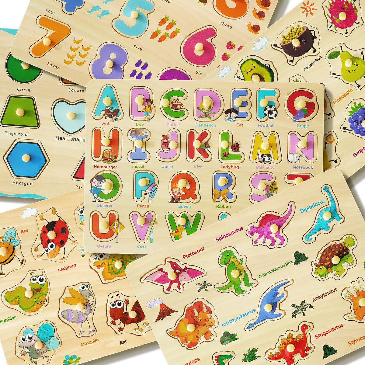 MerryPony number peg puzzle supports counting and fine motor skills.