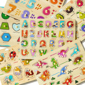 MerryPony number peg puzzle supports counting and fine motor skills.