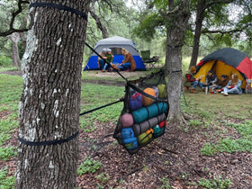 MESH TITAN Bulky Item Capacity supports sleeping bags and inflatable toys.