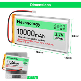 Meshnology lightweight, compact design ideal for portable electronics.