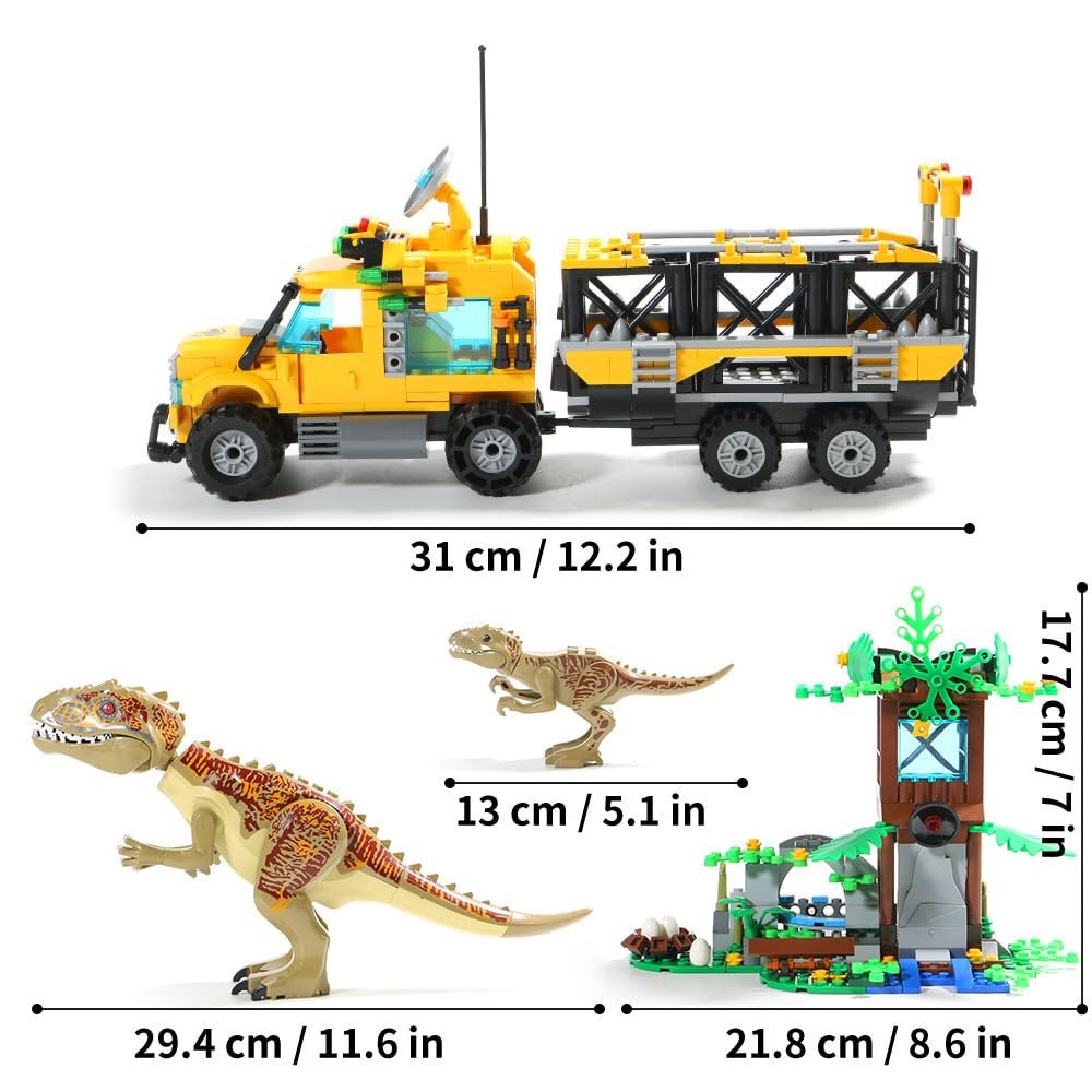 Mesiondy dino-collection-display: easy showcase after building sessions.