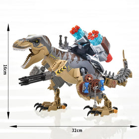 Mesiondy mechanical pterosaur assembly for dynamic dinosaur action.