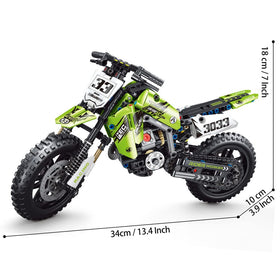 Mesiondy motorcycle model on table ready for display and build
