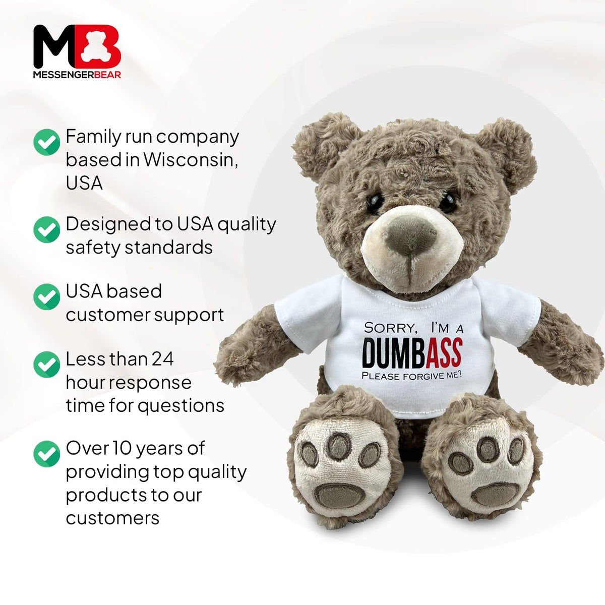 Messenger Bear brand is a Wisconsin family-owned company you can trust