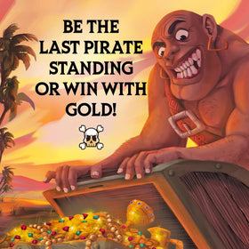 Players rolling Booty Dice in a lively pirate-themed game night.