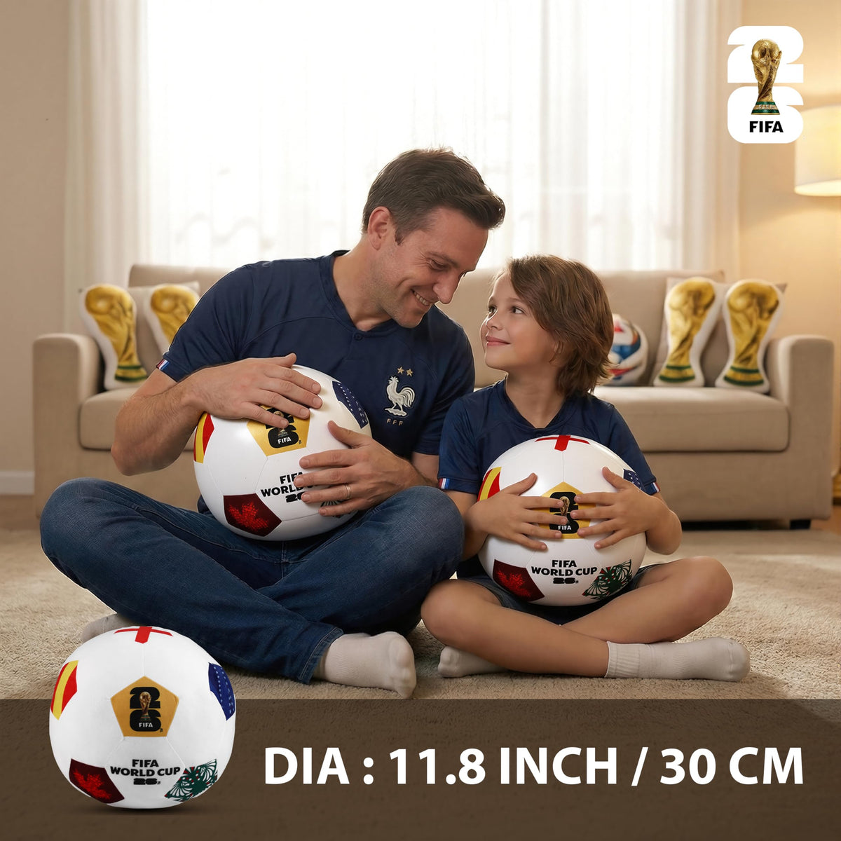 MESUCA 12-country flags design adds global soccer flair to home decor.
