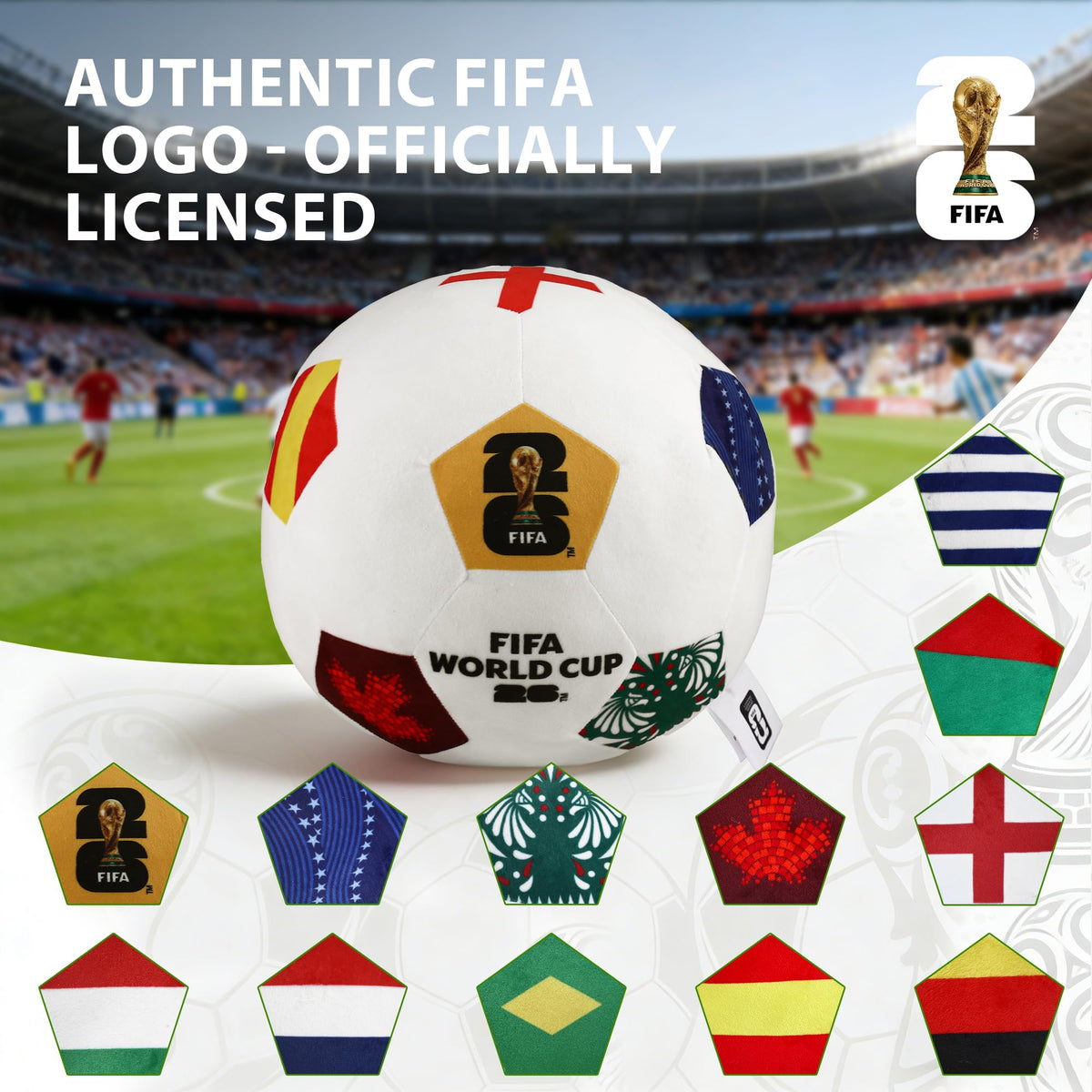 MESUCA plush ball features premium stitching for durable long-lasting use.