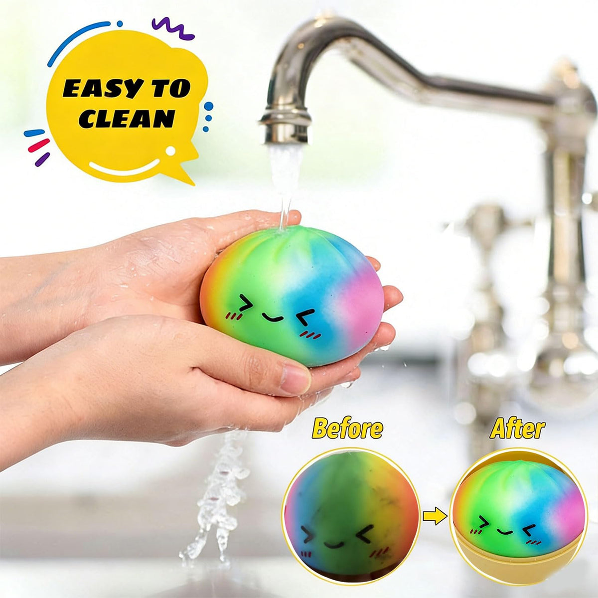 Met-edianger palm-size stress toy fits in a pocket for calm moments