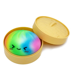Met-edianger steamer bun with realistic texture for tactile play and display