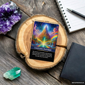 Metaphoracle Abundant Attraction rainbow card signals high-vibe possibilities